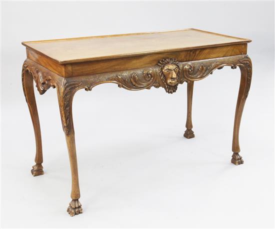 An 18th century style walnut serving table, W.3ft 8.5in.